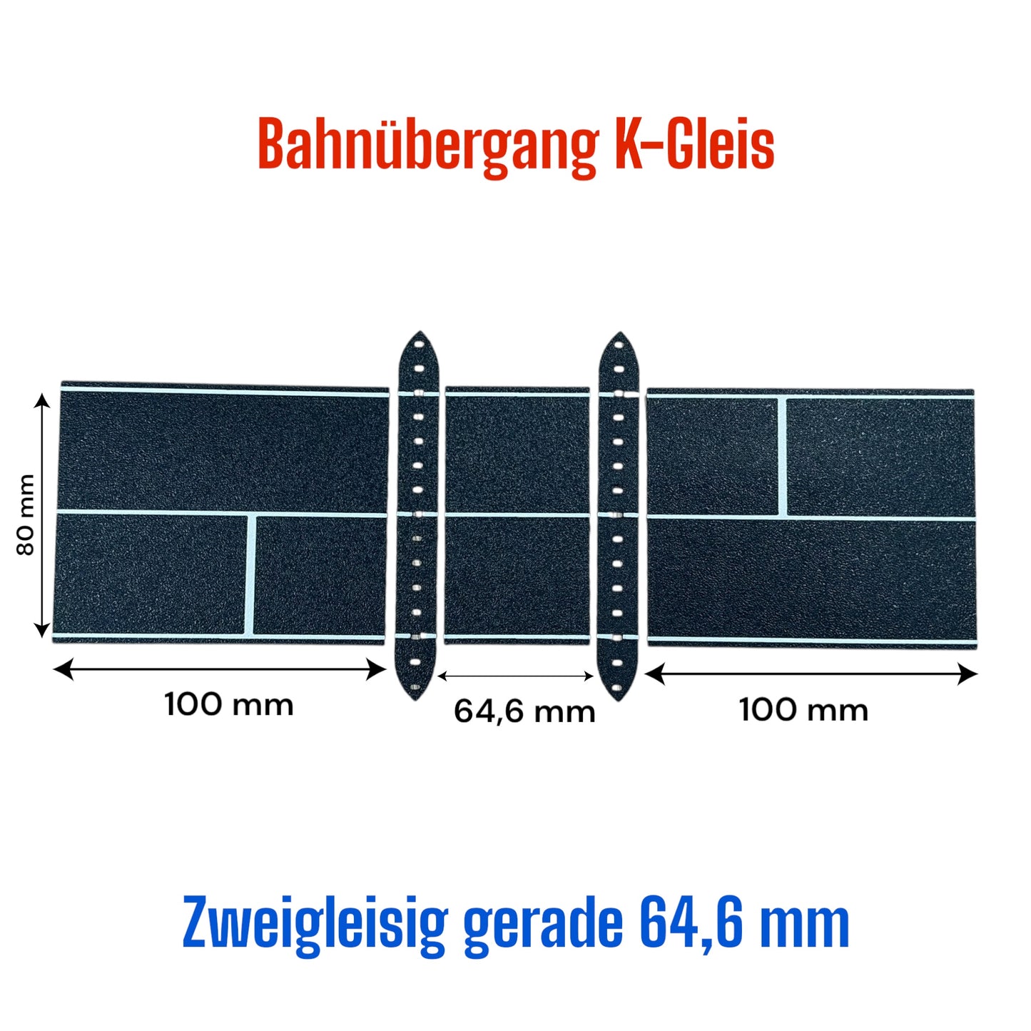 H0 Bahnübergang für Märklin K-Gleis – Ein- & Zweigleisig & R1-R5