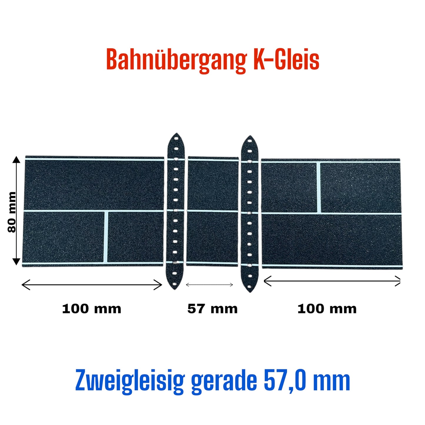 H0 Bahnübergang für Märklin K-Gleis – Ein- & Zweigleisig & R1-R5