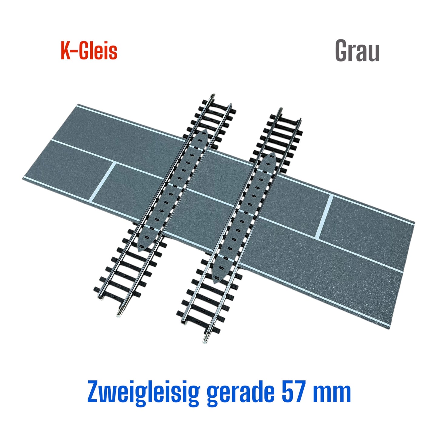 H0 Bahnübergang für Märklin K-Gleis – Ein- & Zweigleisig & R1-R5
