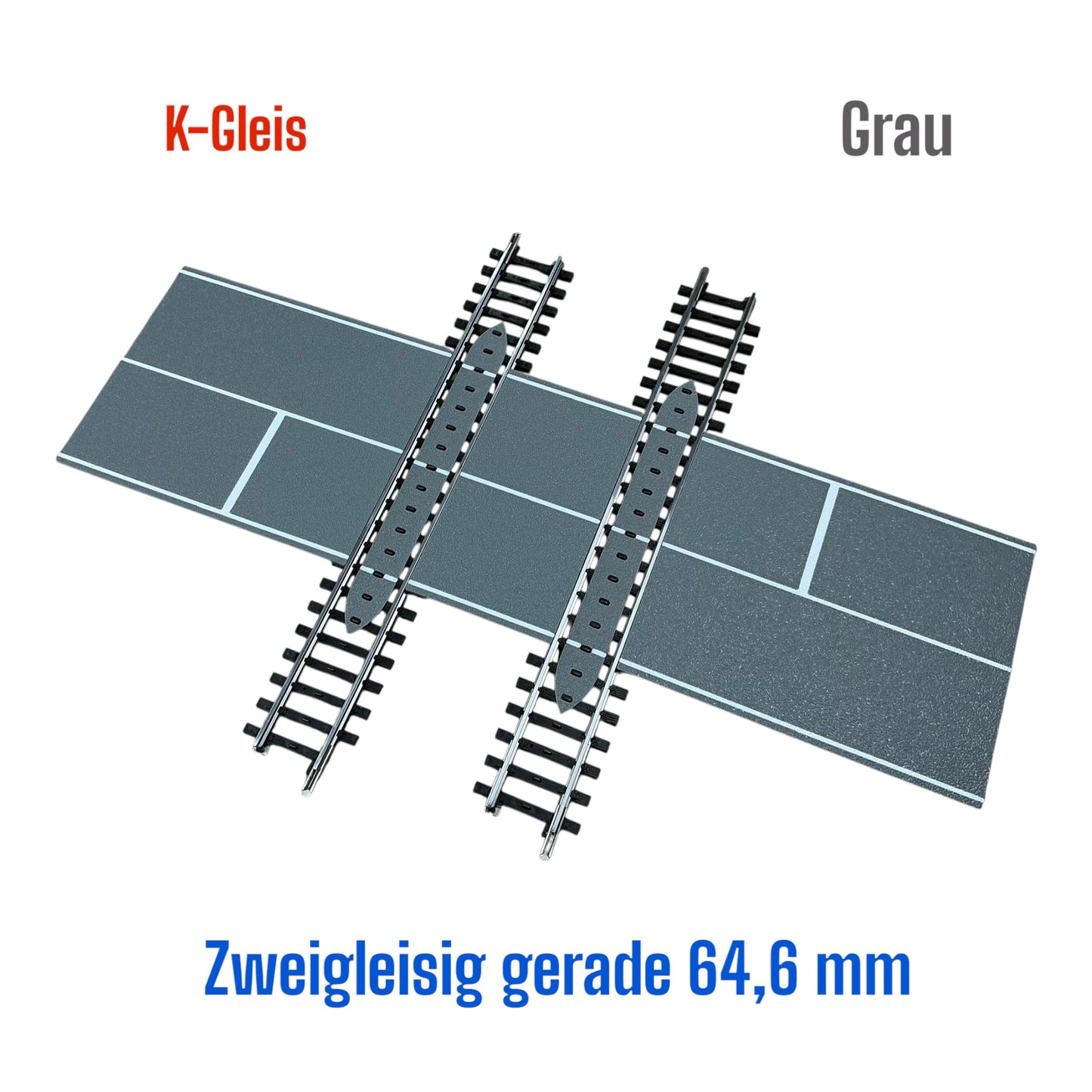 H0 Bahnübergang für Märklin K-Gleis – Ein- & Zweigleisig & R1-R5