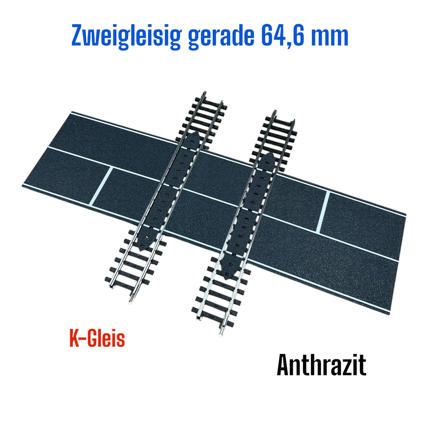 H0 Bahnübergang für Märklin K-Gleis – Ein- & Zweigleisig & R1-R5