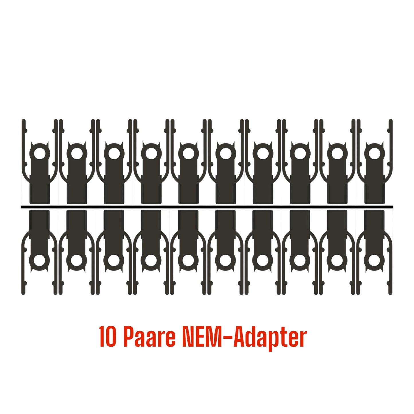 NEM-Adapter mit 7205 Geometrie für Märklin und Trix H0 Waggons