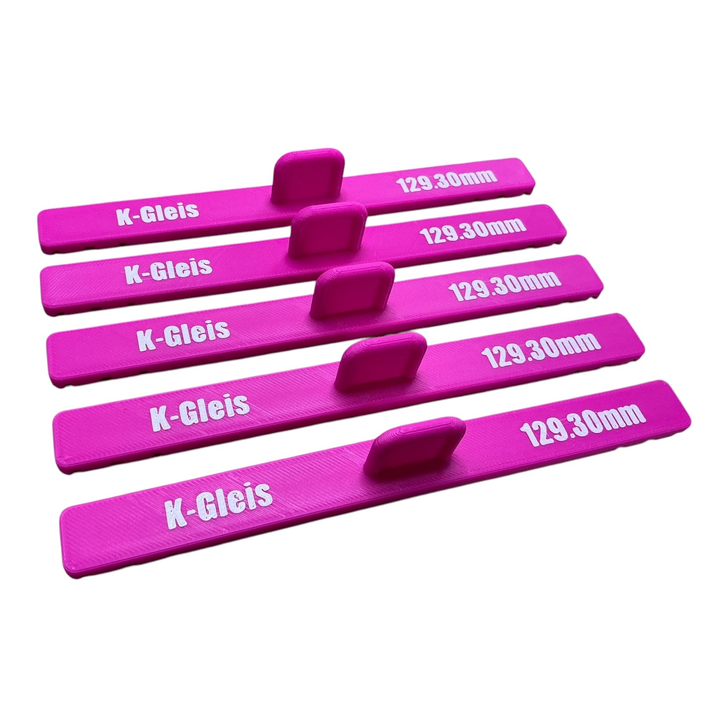 Parallelgleis-Fixierhalter für K-Gleise 129,3mm-99,0mm-64,6mm-57,0mm