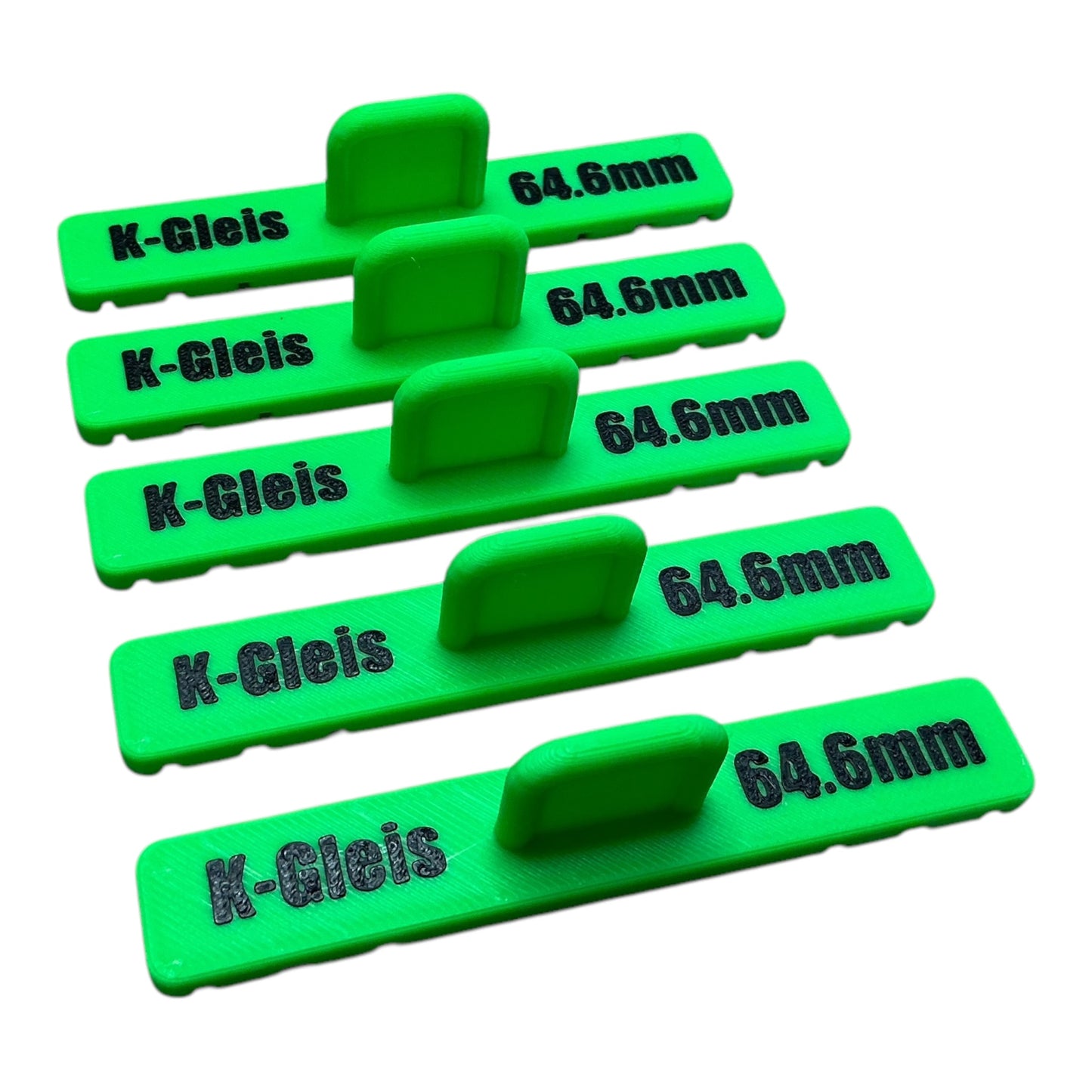 Parallelgleis-Fixierhalter für K-Gleise 129,3mm-99,0mm-64,6mm-57,0mm