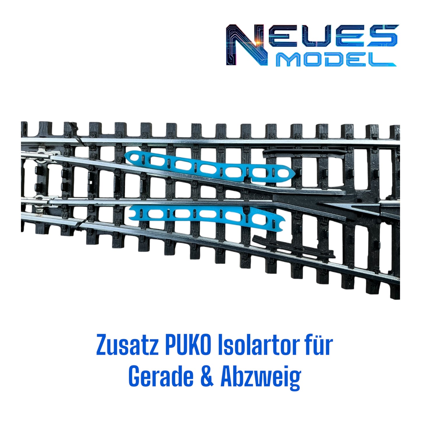 Zusatz PUKO Isolator für K-Gleis Schlanke Weichen festes Herzstück 22715/22716