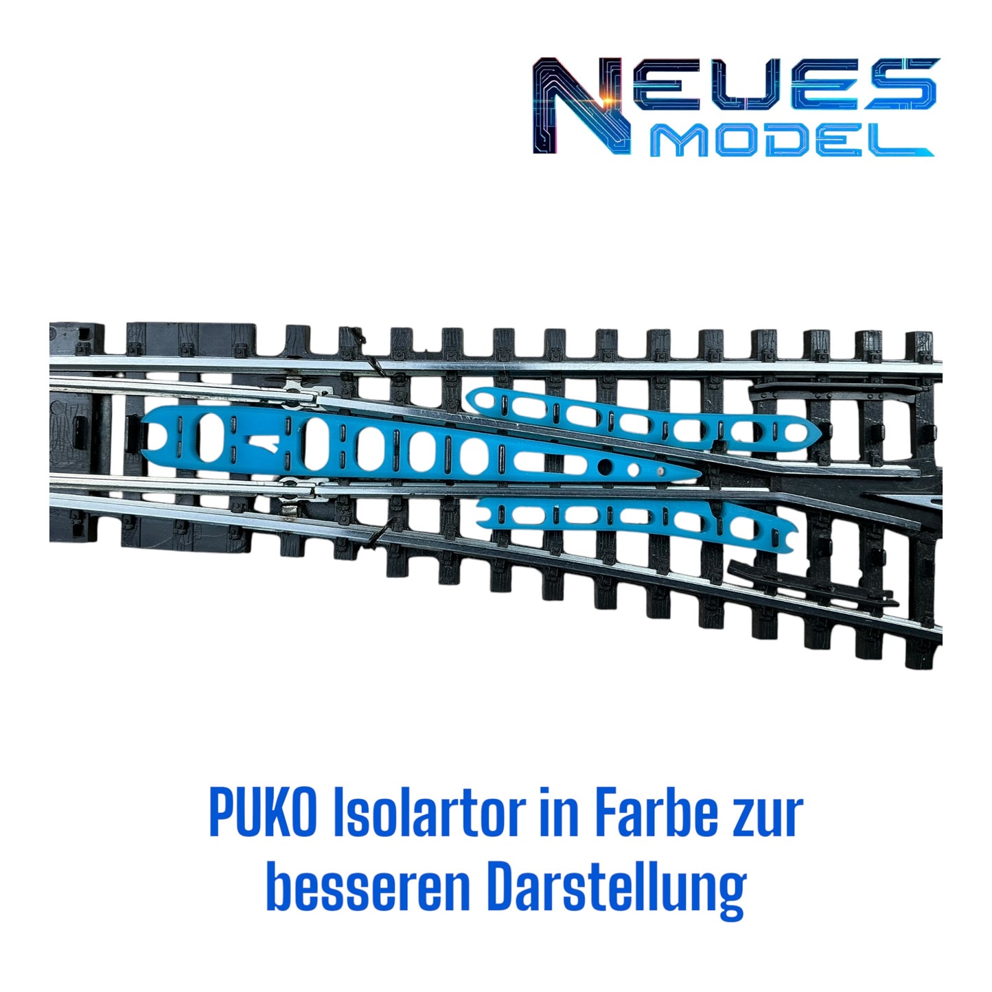 Zusatz PUKO Isolator für K-Gleis Schlanke Weichen festes Herzstück 22715/22716