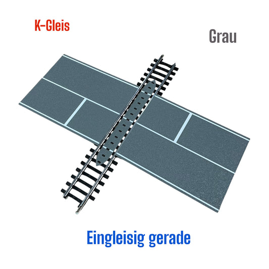 H0 Bahnübergang für Märklin K-Gleis – Ein- & Zweigleisig & R1-R5