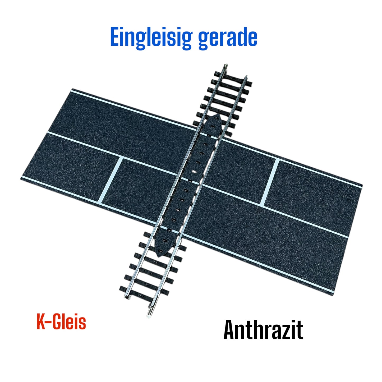 H0 Bahnübergang für Märklin K-Gleis – Ein- & Zweigleisig & R1-R5