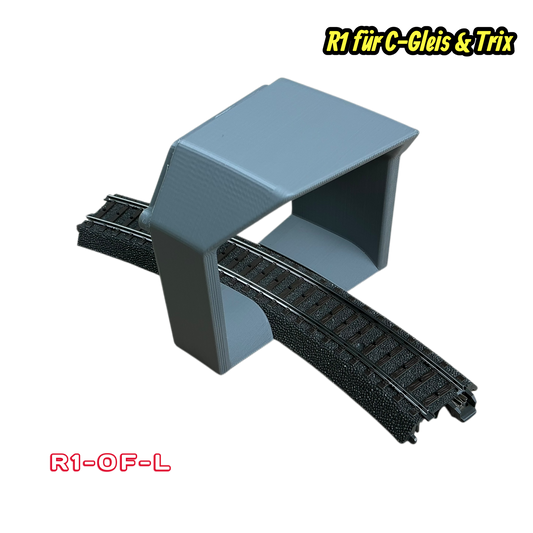 H0 Tunnelportale für Märklin C-Gleis & Trix–Gleis  R1 360°