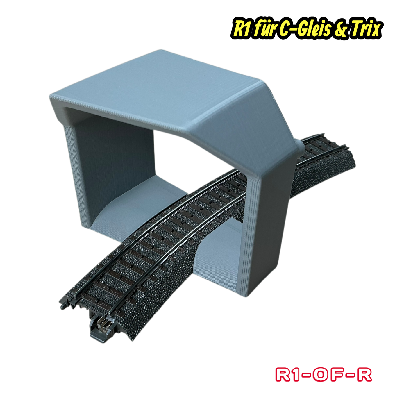 H0 Tunnelportale für Märklin C-Gleis & Trix–Gleis  R1 360°