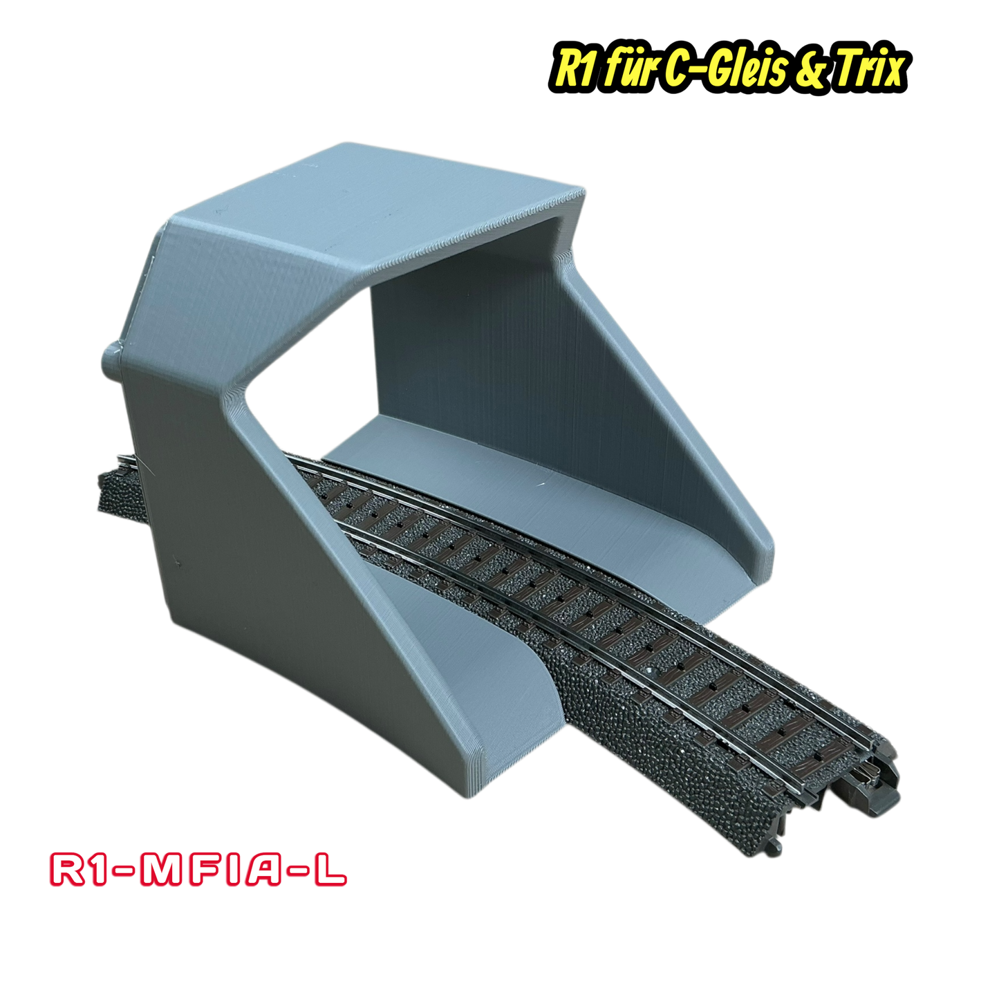 H0 Tunnelportale für Märklin C-Gleis & Trix–Gleis  R1 360°