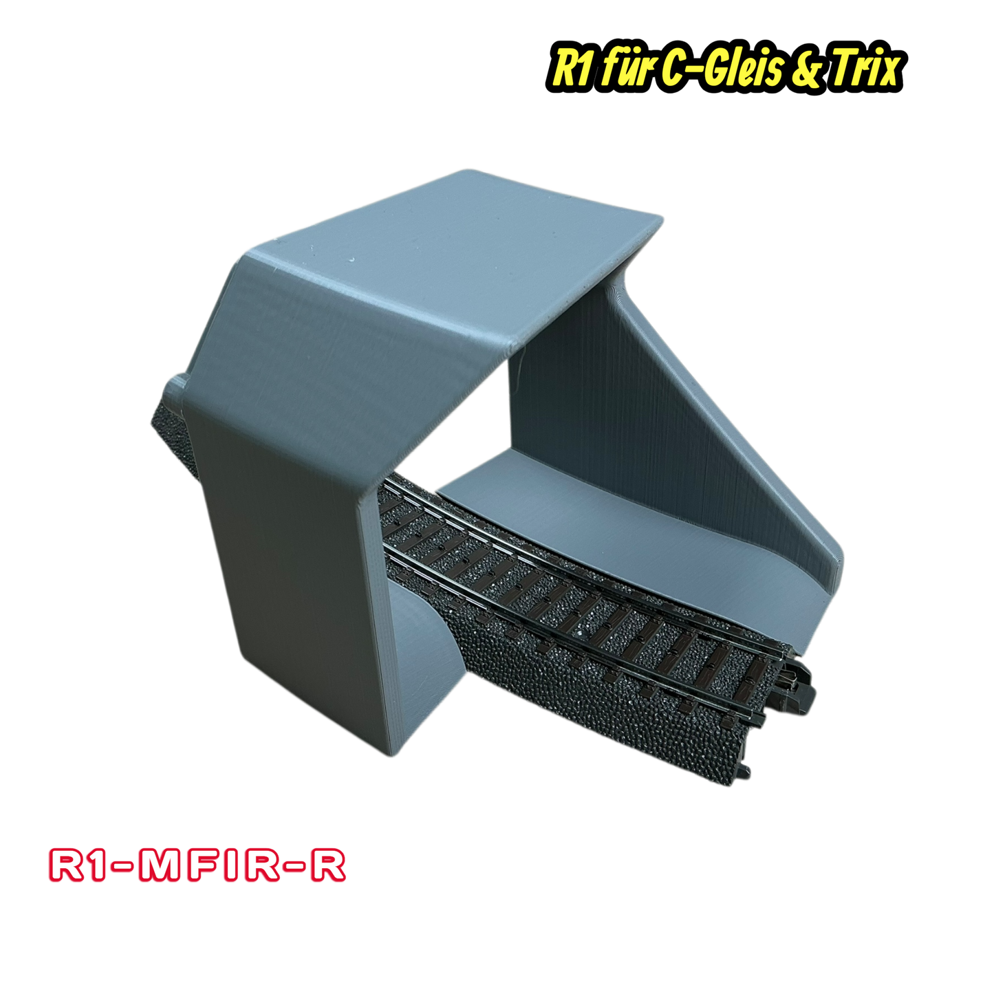 H0 Tunnelportale für Märklin C-Gleis & Trix–Gleis  R1 360°