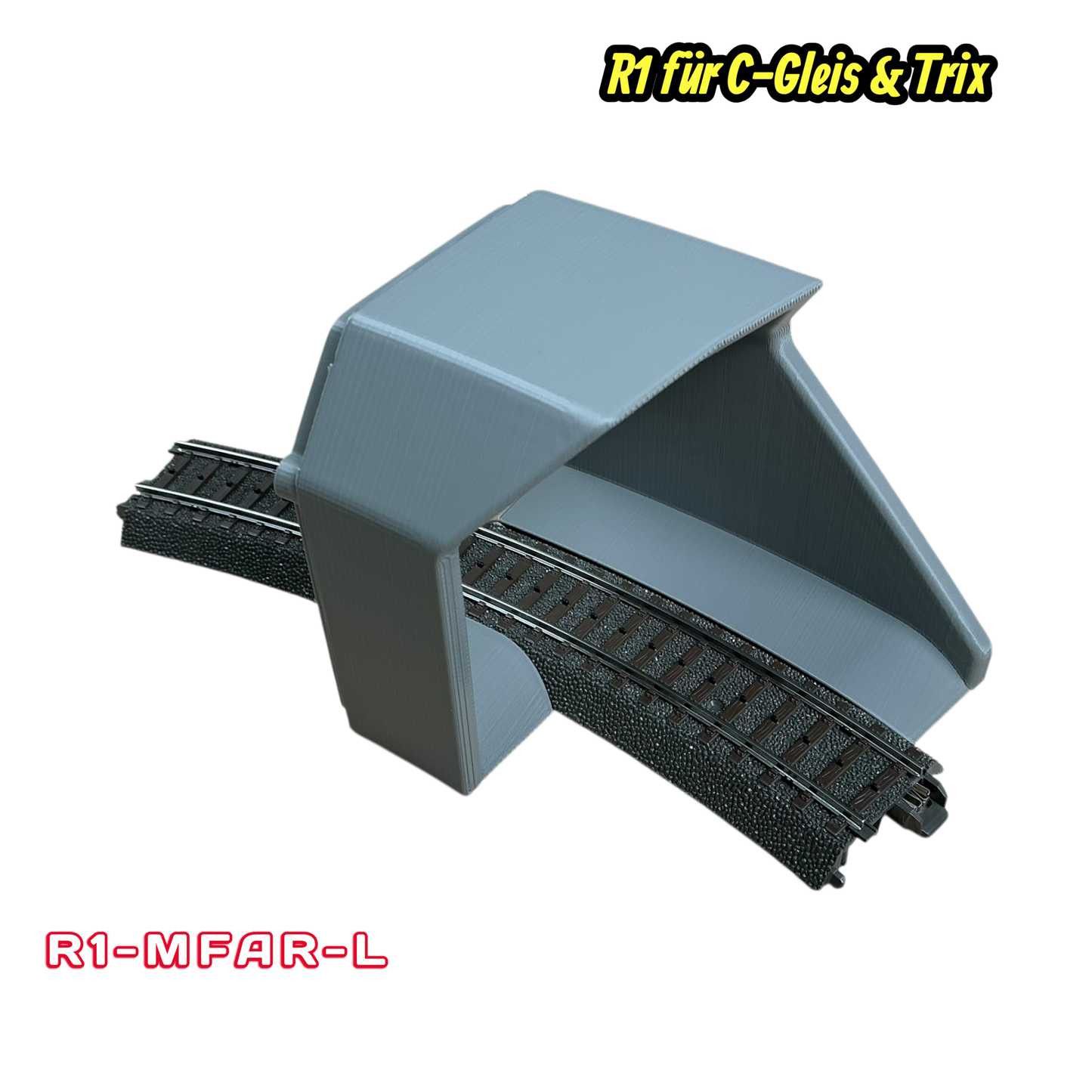 H0 Tunnelportale für Märklin C-Gleis & Trix–Gleis  R1 360°