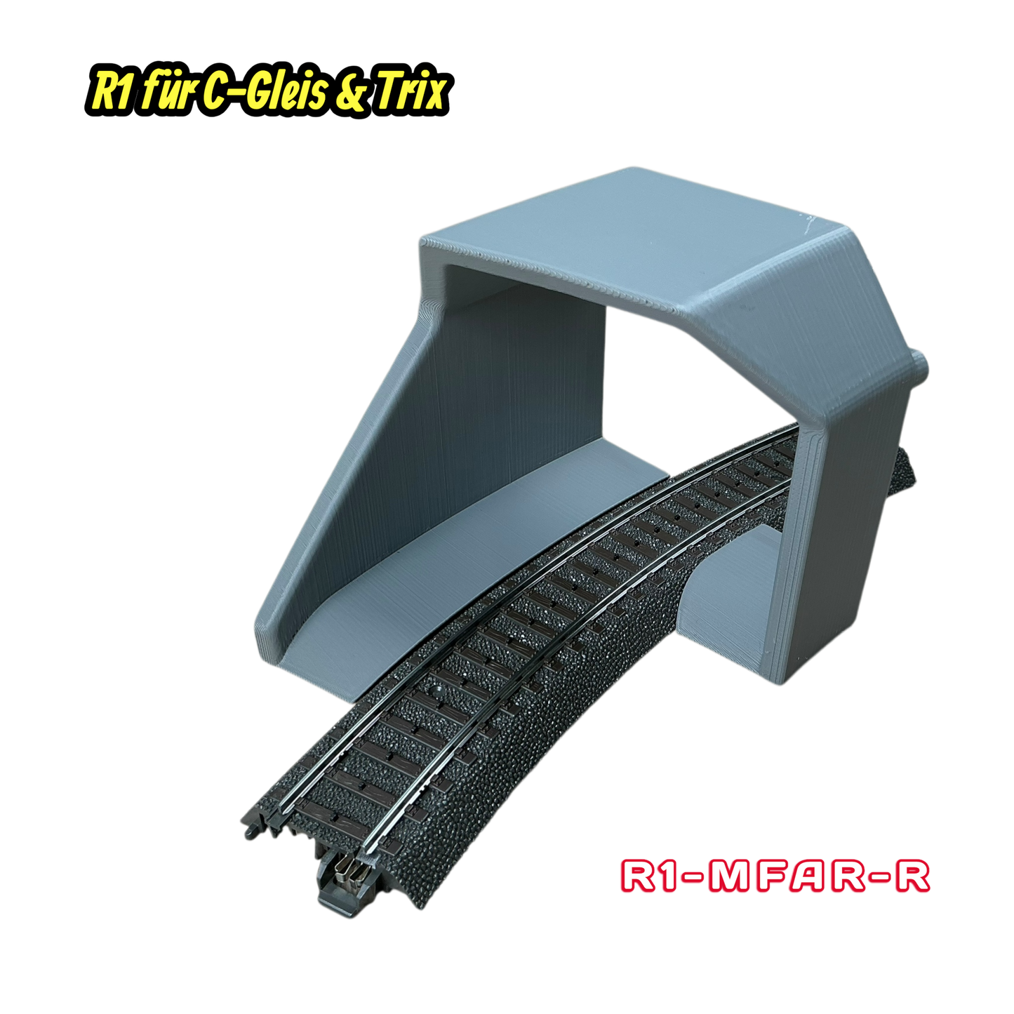 H0 Tunnelportale für Märklin C-Gleis & Trix–Gleis  R1 360°