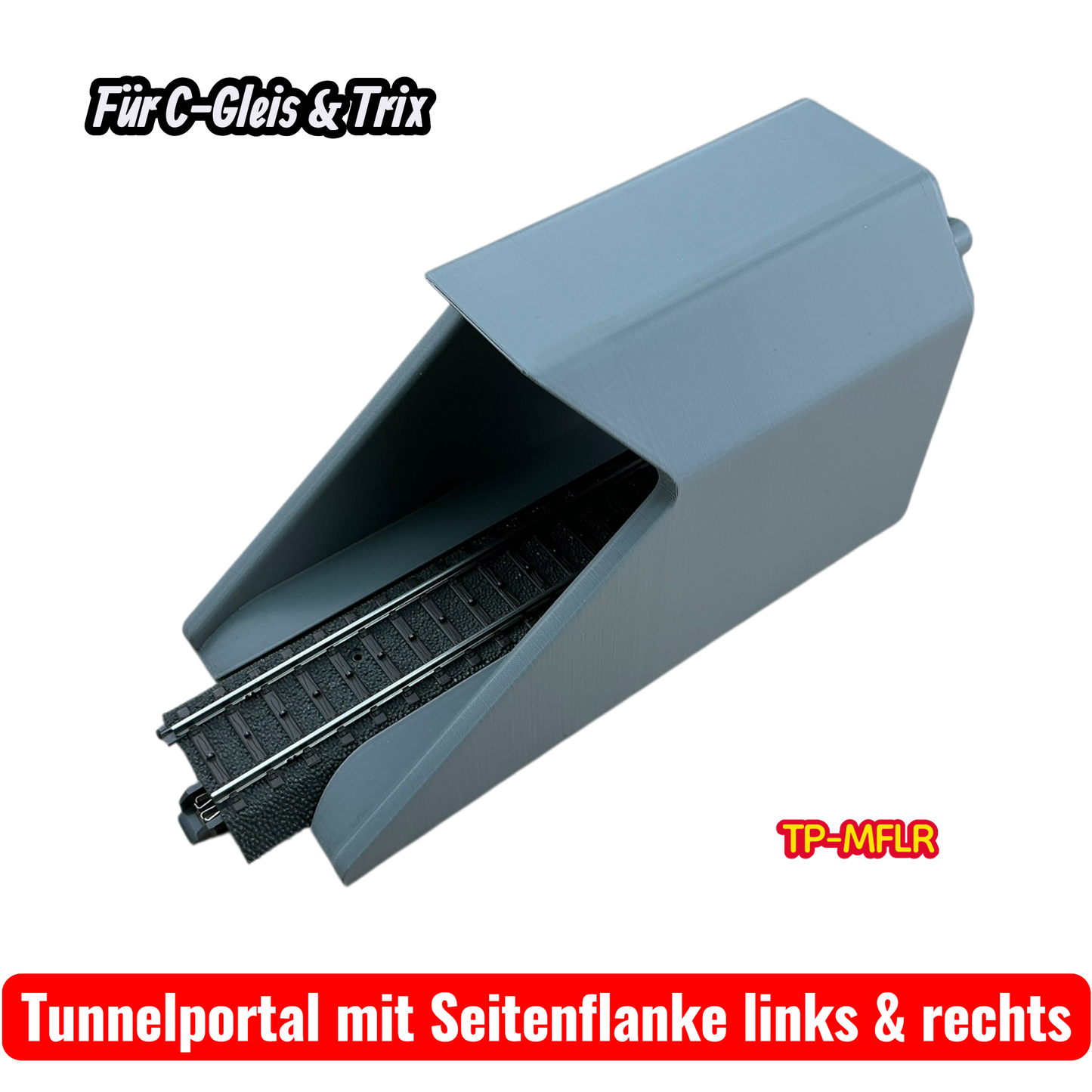 H0 Tunnelportale für Märklin C-Gleis & Trix–Gleis  Ein- & Zweigleisig