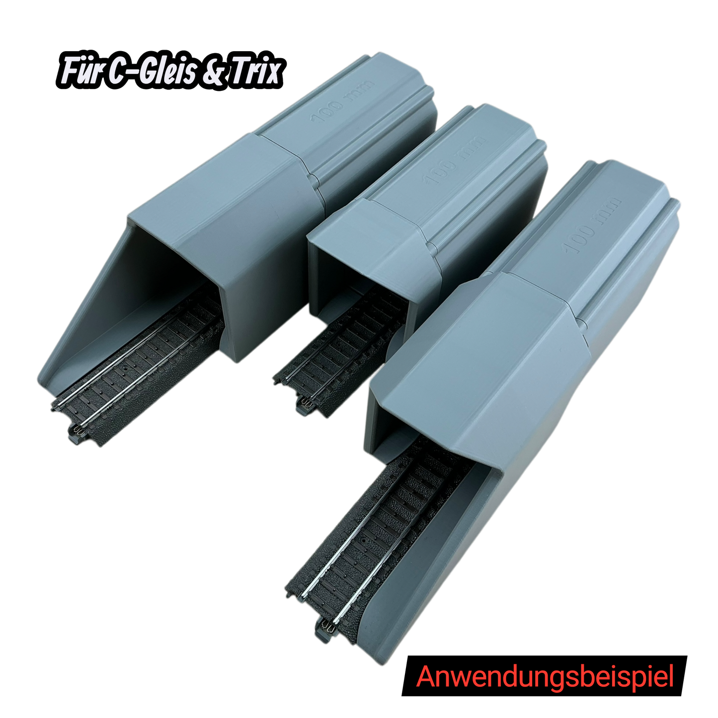 H0 Tunnelportale für Märklin C-Gleis & Trix–Gleis  Ein- & Zweigleisig