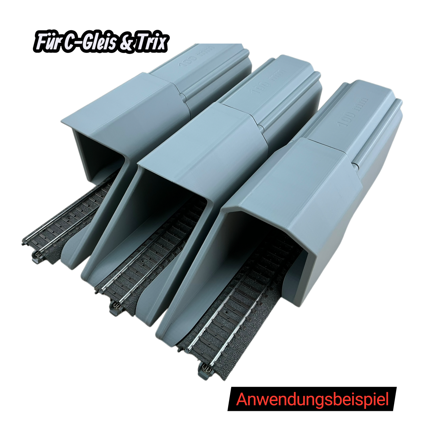 H0 Tunnelportale für Märklin C-Gleis & Trix–Gleis  Ein- & Zweigleisig
