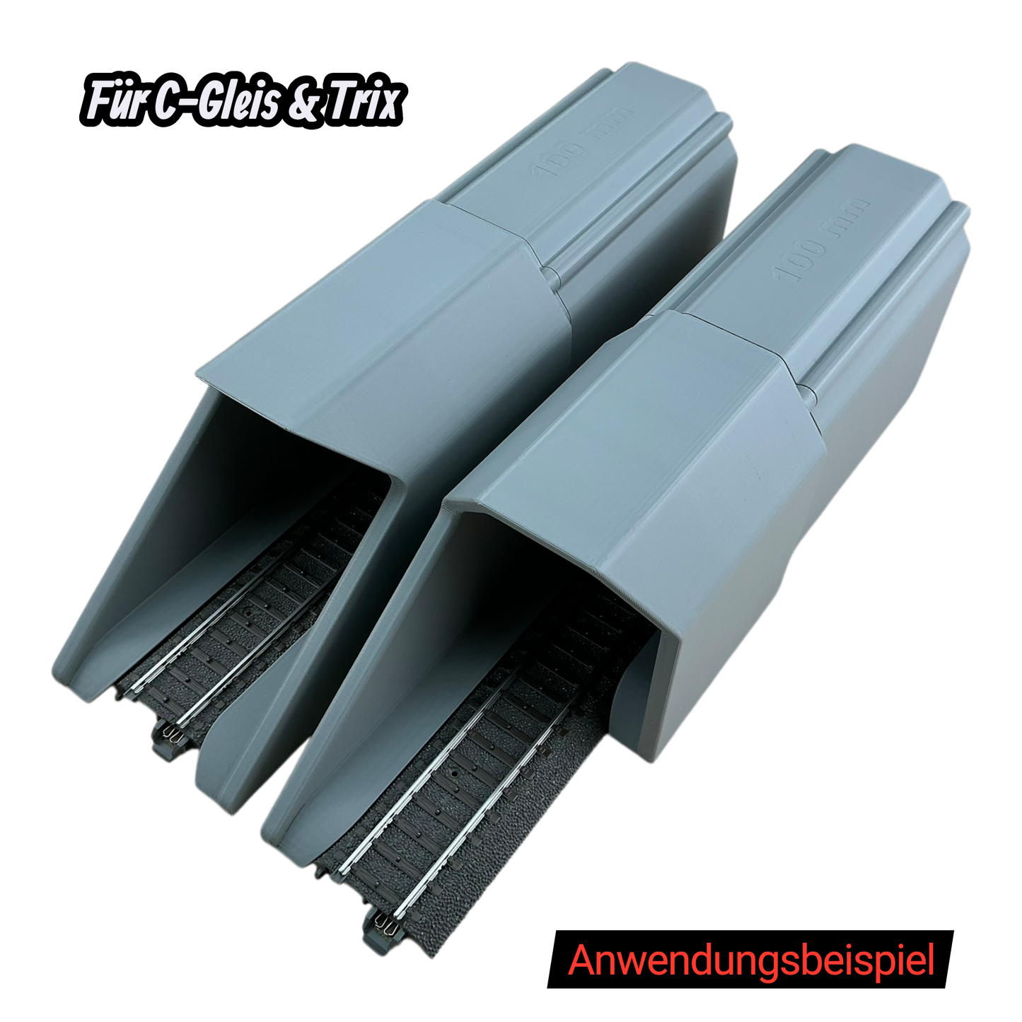 H0 Tunnelportale für Märklin C-Gleis & Trix–Gleis  Ein- & Zweigleisig
