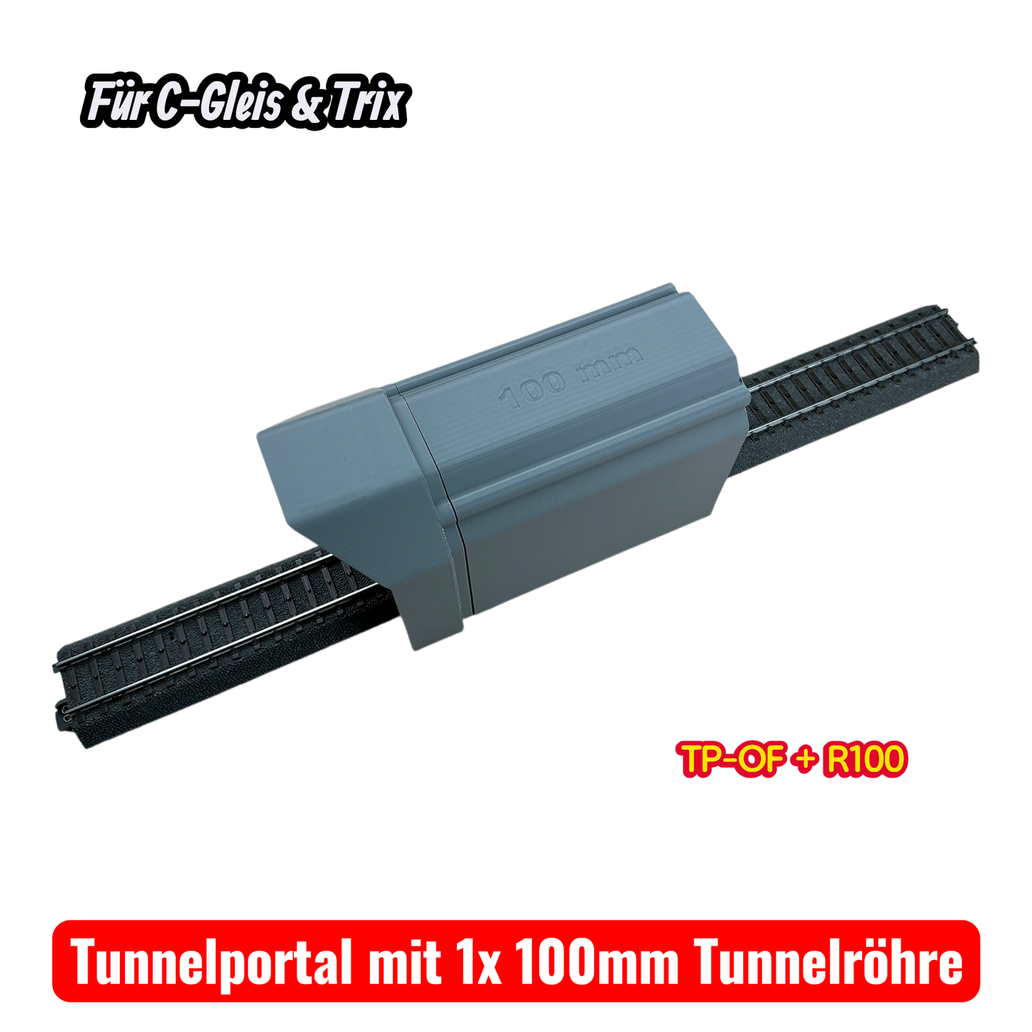 H0 Tunnelportale für Märklin C-Gleis & Trix–Gleis  Ein- & Zweigleisig