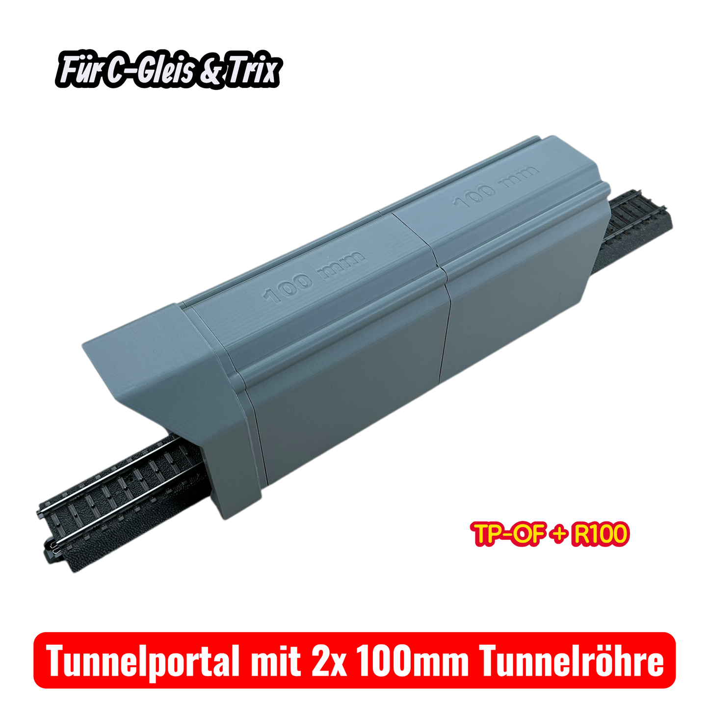 H0 Tunnelportale für Märklin C-Gleis & Trix–Gleis  Ein- & Zweigleisig