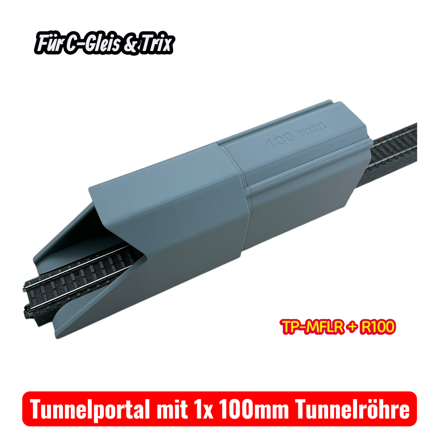 H0 Tunnelportale für Märklin C-Gleis & Trix–Gleis  Ein- & Zweigleisig