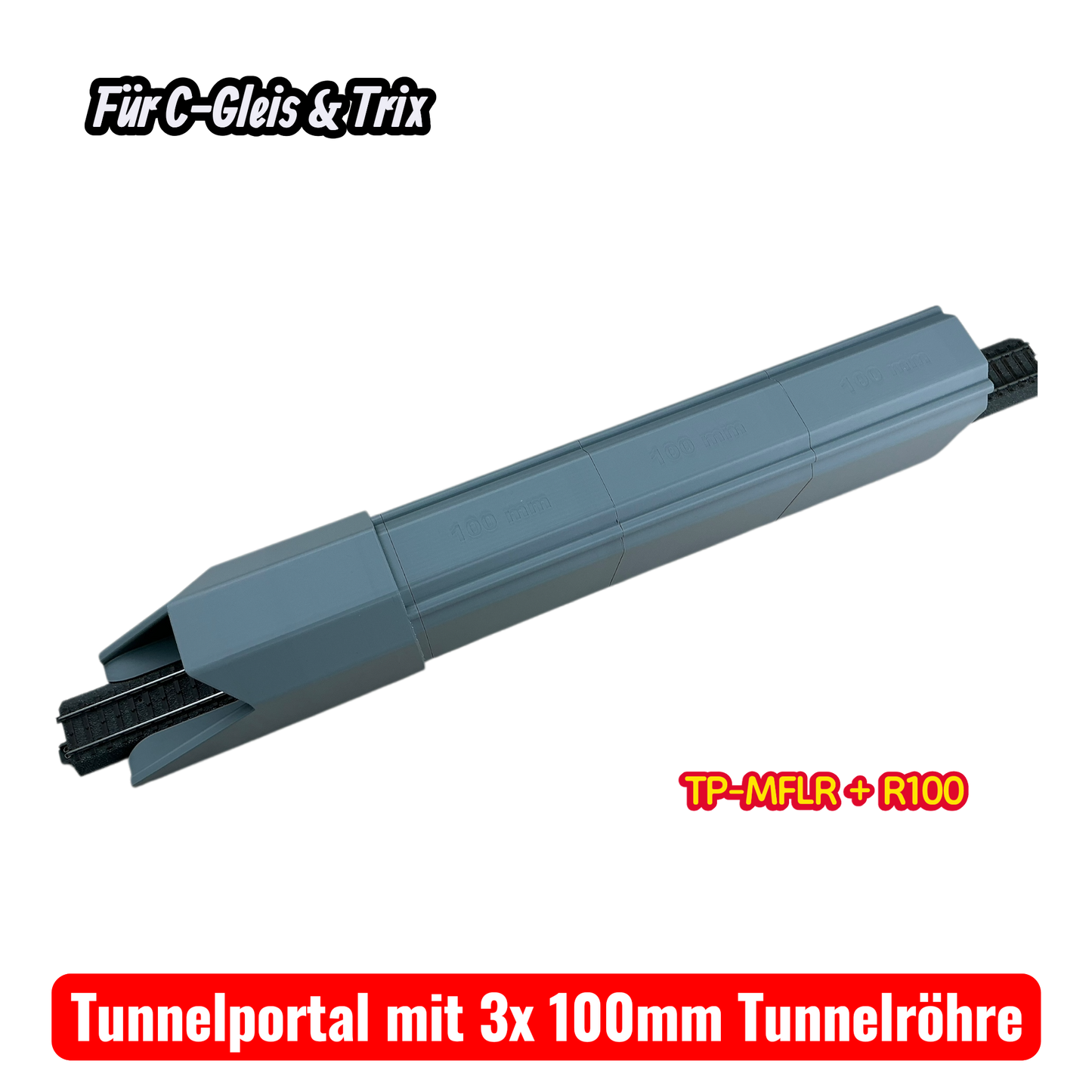H0 Tunnelportale für Märklin C-Gleis & Trix–Gleis  Ein- & Zweigleisig