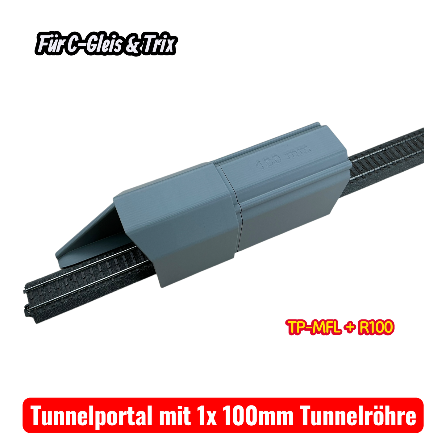 H0 Tunnelportale für Märklin C-Gleis & Trix–Gleis  Ein- & Zweigleisig