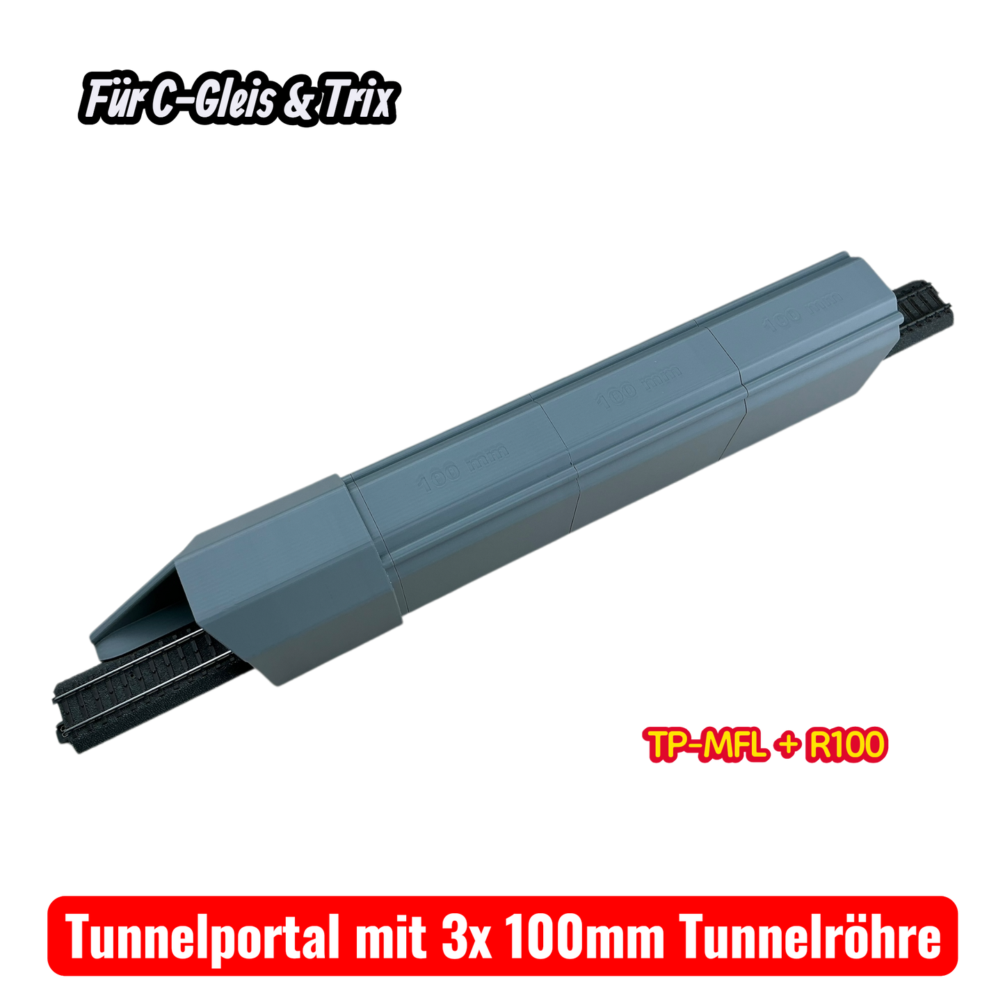 H0 Tunnelportale für Märklin C-Gleis & Trix–Gleis  Ein- & Zweigleisig