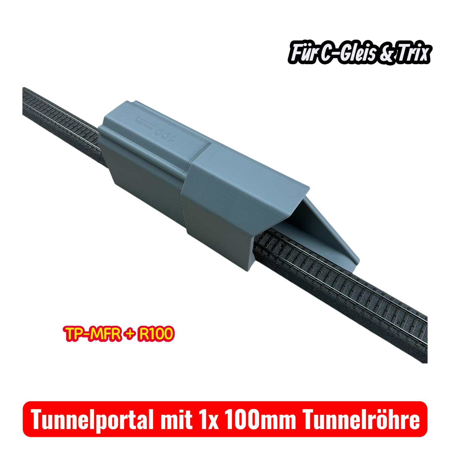 H0 Tunnelportale für Märklin C-Gleis & Trix–Gleis  Ein- & Zweigleisig