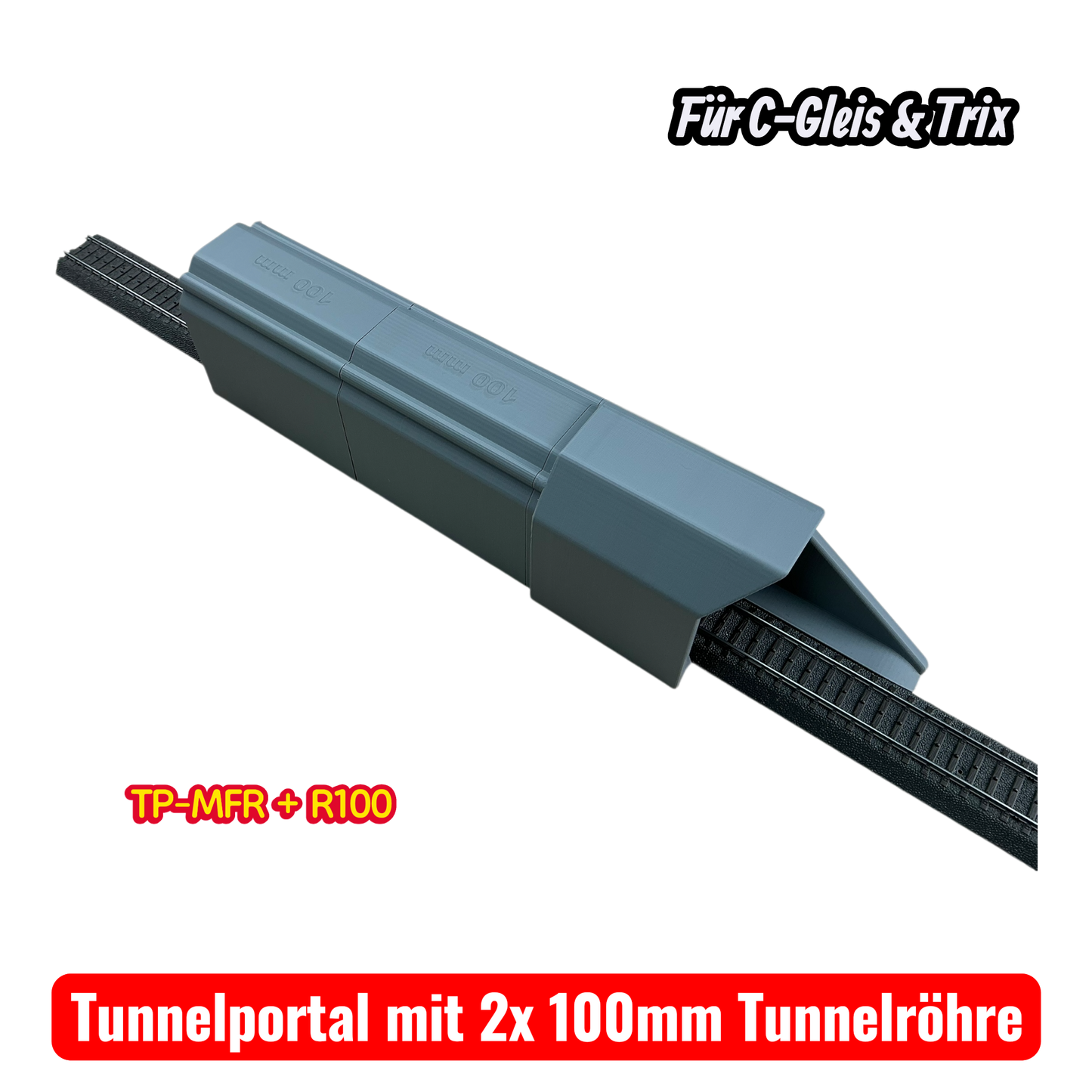 H0 Tunnelportale für Märklin C-Gleis & Trix–Gleis  Ein- & Zweigleisig