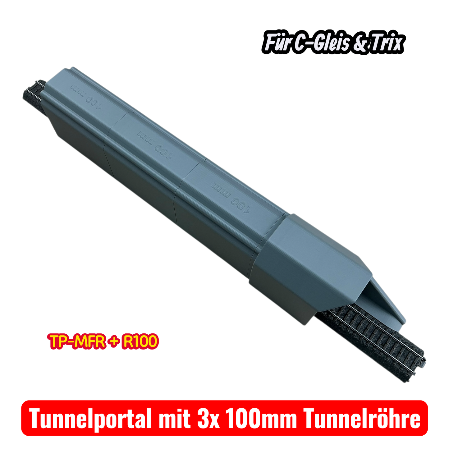H0 Tunnelportale für Märklin C-Gleis & Trix–Gleis  Ein- & Zweigleisig
