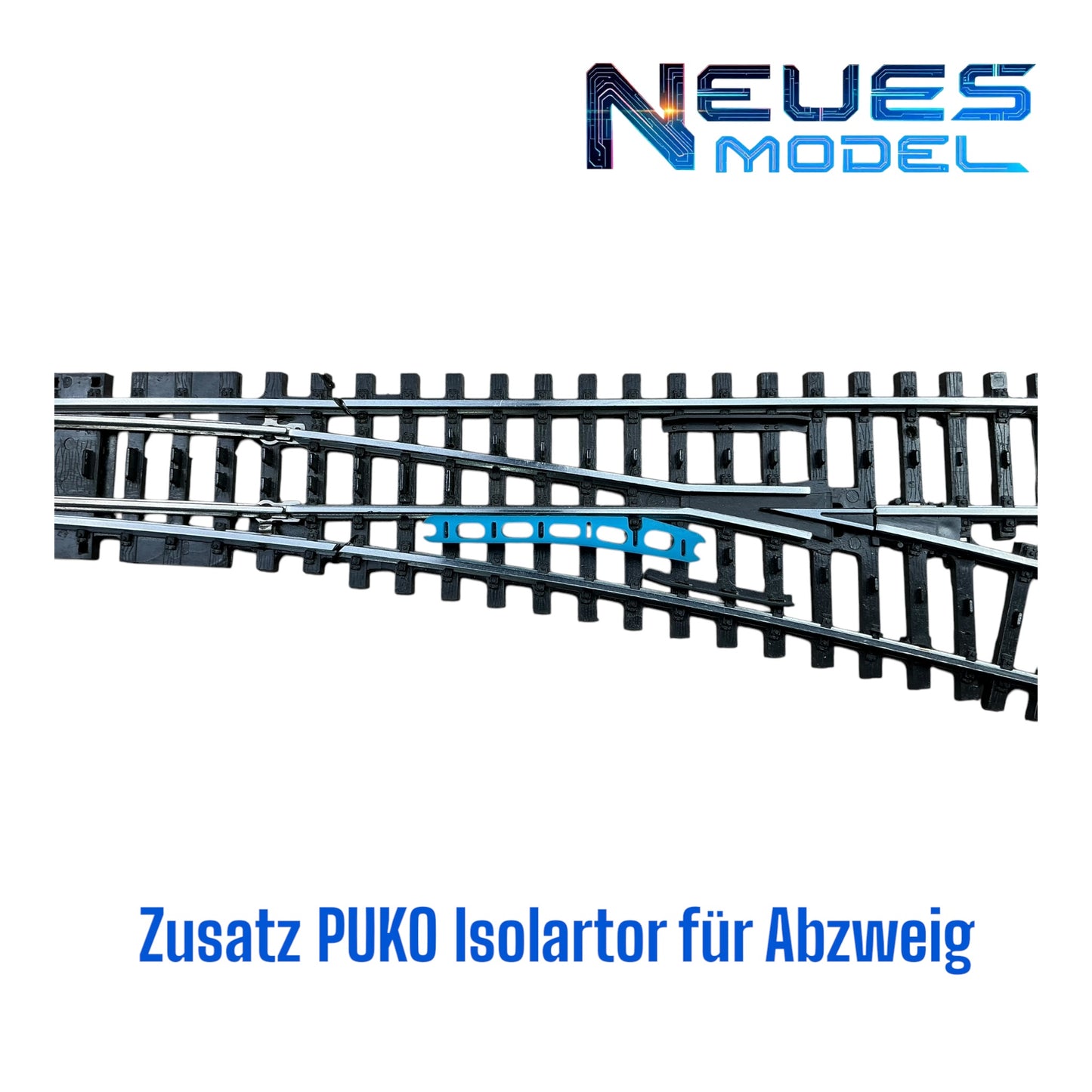 Zusatz PUKO Isolator für K-Gleis Schlanke Weichen festes Herzstück 22715/22716