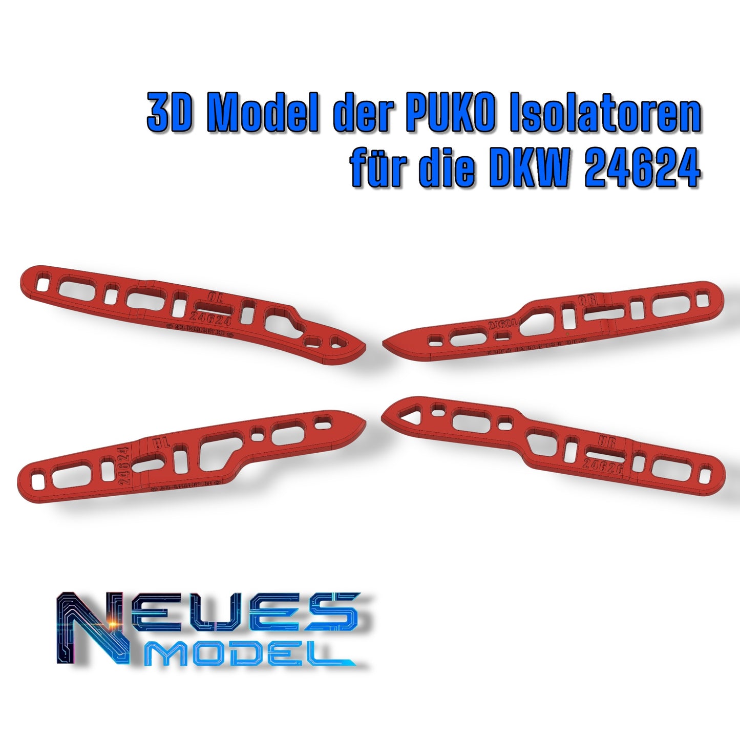 PUKO Isolatoren für C-Gleis DKW 24624